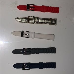 5 AUTHENTIC FOSSIL WATCH STRAPS